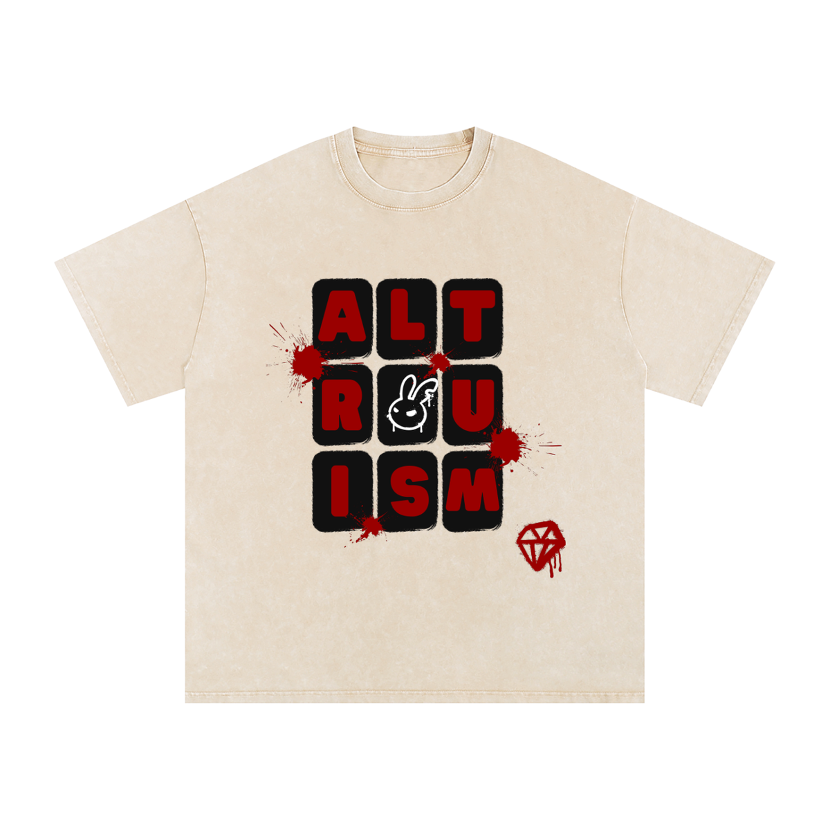The Altruism Grid Tee (Creme)